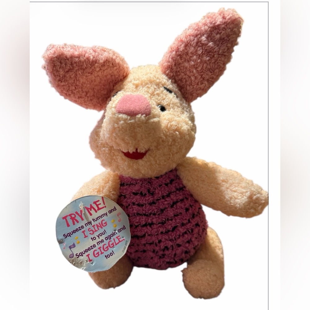 Disneys Sing ‘N‎ Giggle Piglet by Mattel  non working  vintage 1998